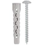 EBL-FM-XP Tassello univ. Nylon c/vite TBL c/collare 15pz/bl. 8X52/5