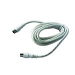 PROLUNGA ANTENNA TV MASCHIO/FEMMINA BIANCO mt.2,5