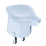 SPINA EXTRA PIATTA 'SCHUKO' 2P+T 16A 250V BIANCA