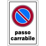 CARTELLO SEGNALETICA PASSO CARRABILE