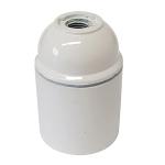 BLISTER PORTALAMPADA LISCIO E27 BIANCO PZ.2