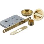 SERRATURA PORTA SCORREVOLE KIT TONDO ORO