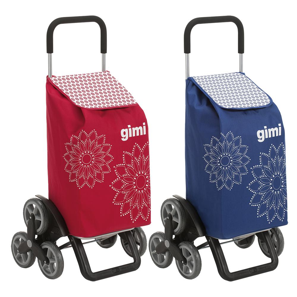 TROLLEY PORTASPESA 'TRIS FLORAL' colore blu