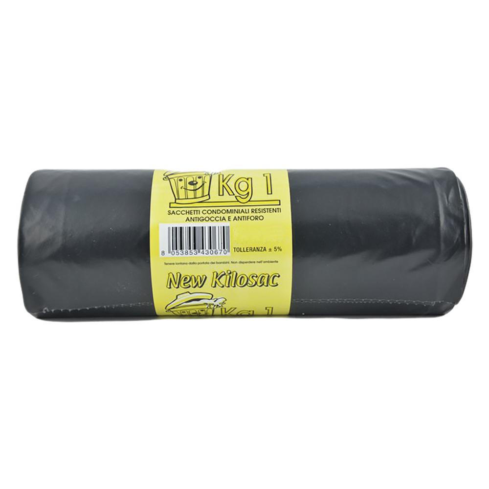 SACCHI POLIETILENE NETTEZZA URBANA 'PESANTI' 90 x 120 nero - rt.1 kg