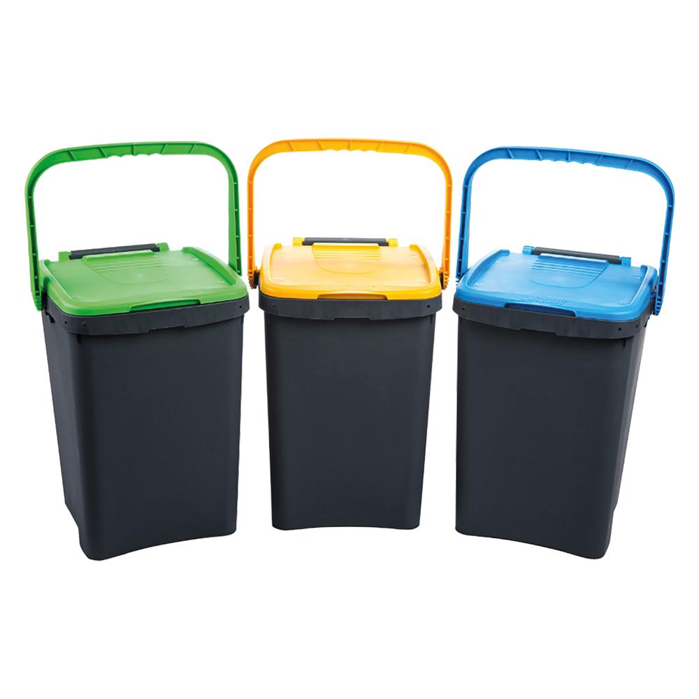 PATTUMIERA PER RACCOLTA DIFFERENZIATA 'ECOPLUS' 20 lt. - cm 34 x 34 x h 34