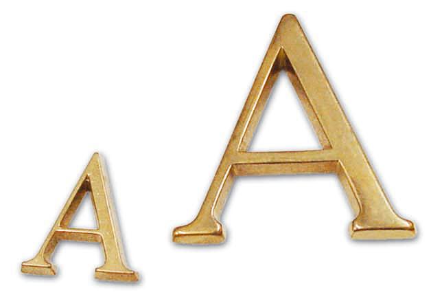 LETTERA G IN OTTONE MM 40