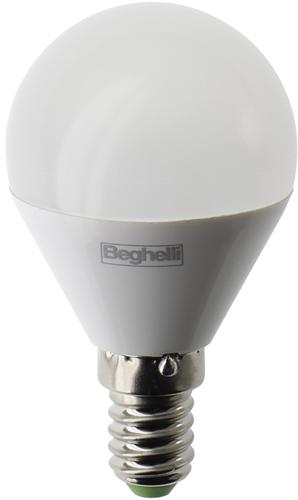 LAMPADA LED BEGHELLI SFERA E14 5W L.BIANCHISSIMA