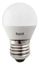 LAMPADA LED BEGHELLI SUPERLED SFERA E27 9W L.BIANCHISSIMA