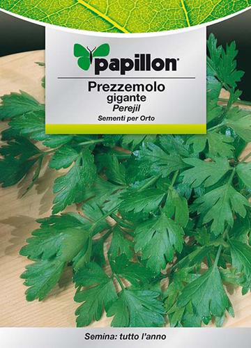 SEMI ORTO PAPILLON "PREZZEMOLO GIGANTE" - CF. BUSTA 8 GR.