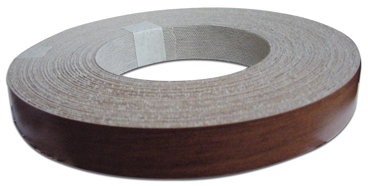 BORDO LAMINATINO MM.22 MT 25 NOCE SCURO