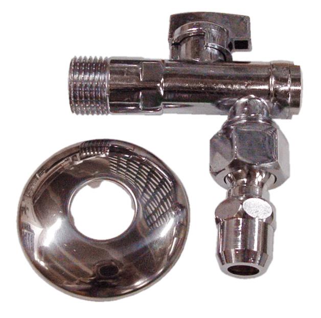 RUBINETTO SOTTOLAVABO C/SNODO 1/2" CROMATO (1335)