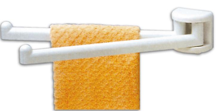 PORTASCIUGAMANI BAGNO DUROLITE BIANCO C/SNODO (304)