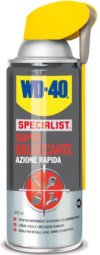 LUBRIFICANTE SPRAY SUPER SBLOCCANTE AZIONE RAPIDA WD40 SPECIALIST 400ML