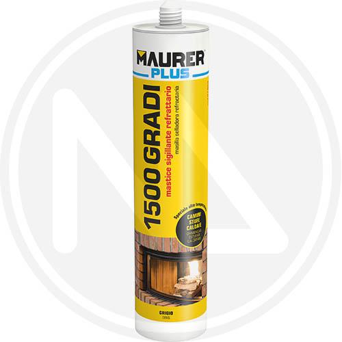 ADESIVO REFRATTARIO 1500°C MAURER PLUS GRIGIO SCURO 310ML