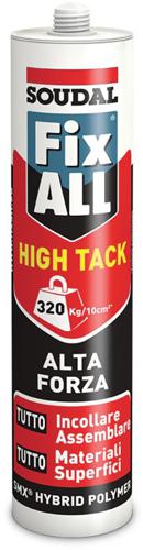 SIGILLANTE ADESIVO SOUDAL "FIX ALL HIGH TACK" 290ML BIANCO