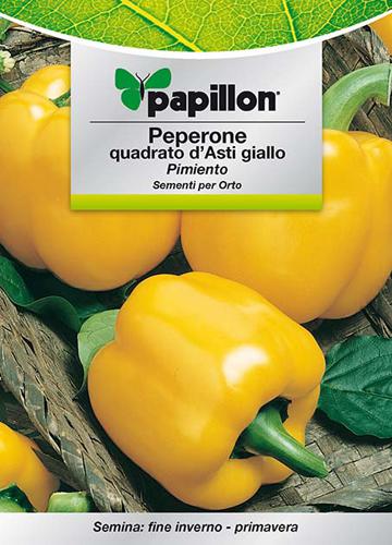 SEMI ORTO PAPILLON "PEPERONE QUADRATO GIALLO" - CF. BUSTA 1,5