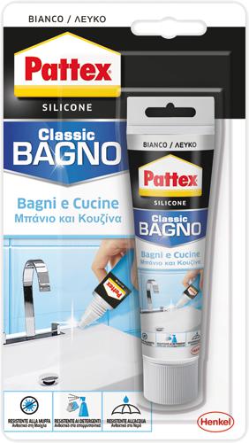 SILICONE PATTEX "BAGNI E CUCINE" 50ML TRASP