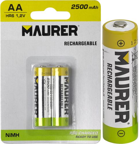 BATTERIE MAURER RICARICABILI STILO (BL.2PZ.)