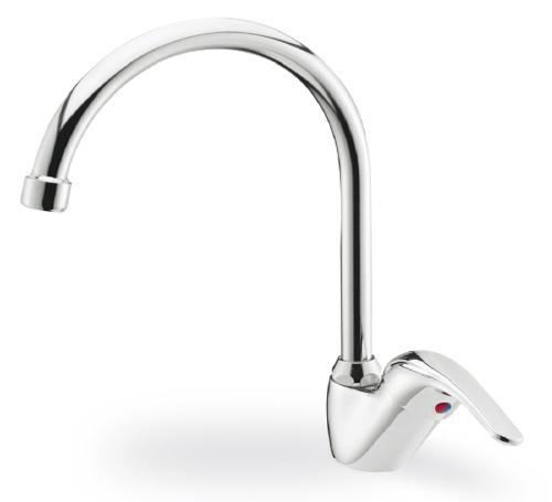 MISCELATORE LAVELLO CUCINA CIGNO "ONDA" MAURER Ø40MM