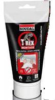 ADESIVO MONTAGGIO "T REX PRESA RAPIDA" SOUDAL 200GR BIANCO