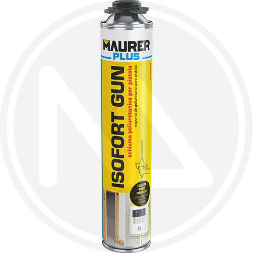SCHIUMA POLIURETANICA X PISTOLA "ISOFORT GUN" MAURER PLUS 750ML.