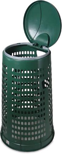 TRESPOLO "TATA" VERDE C/COPERCHIO CM.38/50X80