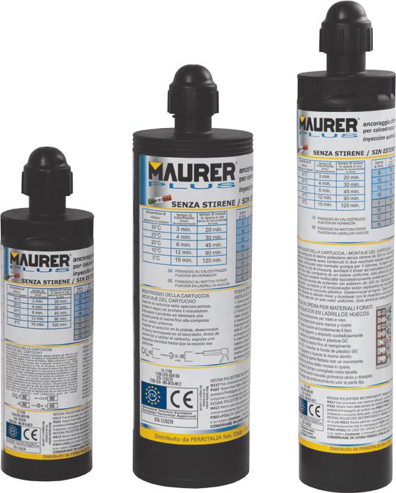 ANCORANTE CHIMICO POLIESTERE "TCA-300P-CE" MAURER PLUS 300ML