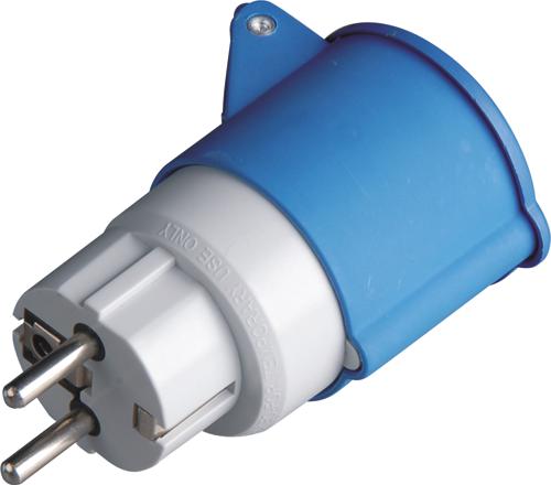 ADATTATORE INDUSTR. MAURER PLUS 220V SPINA SCHUKO+PRESA