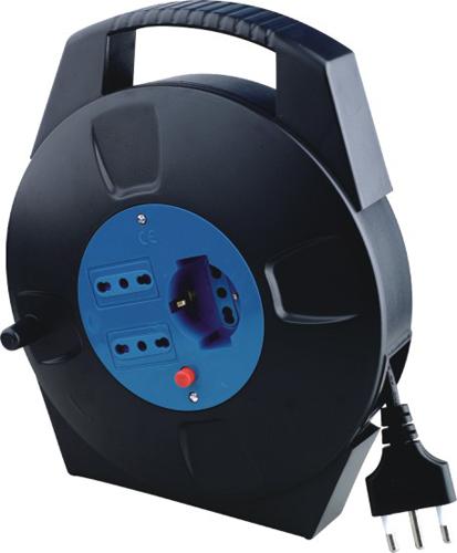 AVVOLGICAVO ELETTR. DOMESTICO 8MT MAURER 1SCHUKO+2BIPASSO - CF. IN BUSTA