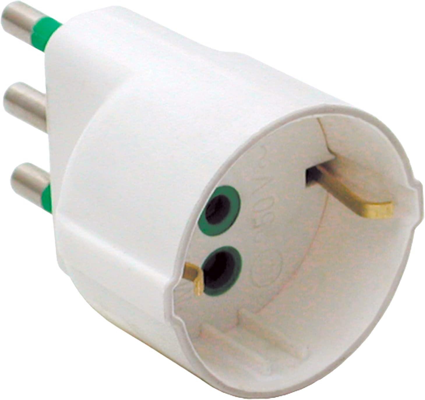 ADATTAT. 16A+T-SCHUKO BIANCO