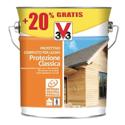 PROTETT.COMPLETO PER LEGNO CLASSIC - NOCE MEDIO - LT. 3.00