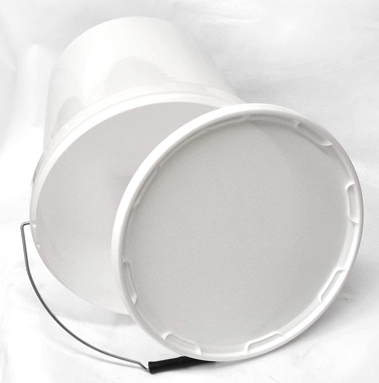 SECCHIO IN PLASTICA VUOTO LT.14 COLORE BIANCO C/COP.