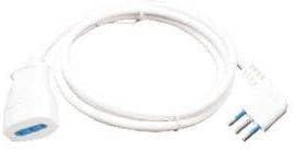 PROLUNGA LINEARE 10 A CAVO H05V V-F 3X1,0 MM L=5 MT BIANCA
