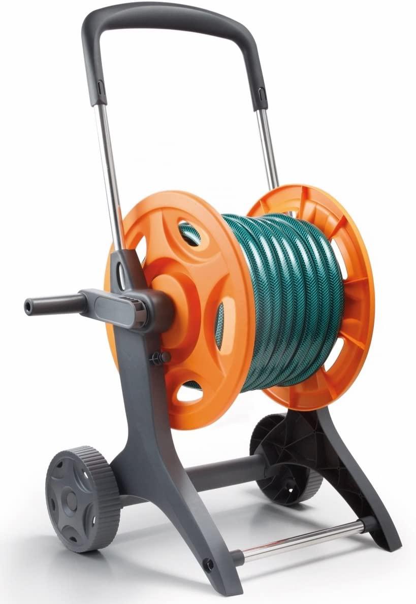 AVVOLGITUBO IRRIGAZIONE CARRELLATO EUROTANK GF PLT/ACCIAIO RUOTE PLT +TUBO 1/2 MT 20 +RACCORDI