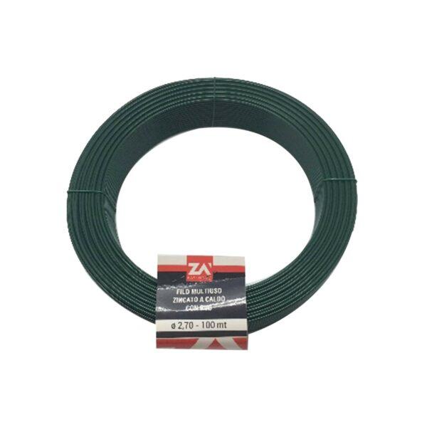 FILO MULTIUSO ZINCATO A CALDO CON PVC mm 2,00 mt 100