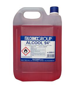 ALCOOL DENATURATO 94° CERTIFICATO LT. 5 ( ITALCHIMICI )