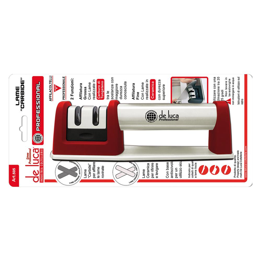 AFFILACOLTELLI PROFESSIONALE A 'V' 2 FUNZIONI - BASE ANTISCIVOLO