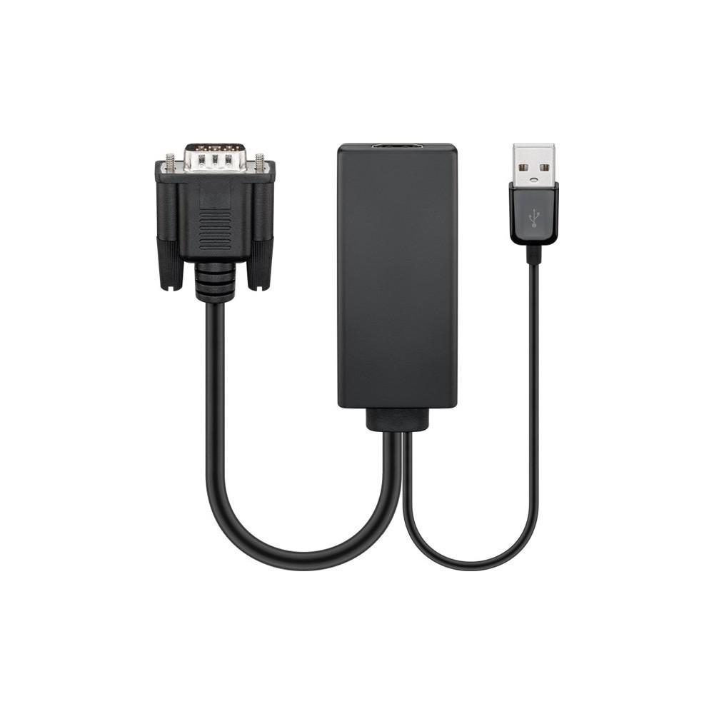 VGA/HDMI™ Spina VGA (15-pin) + Spina USB 2.0 (tipo A) - Presa HDMI™ (tipo A)