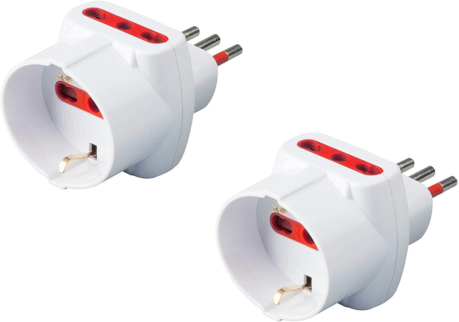 ADATTATORE TRIPLO CON PROTEZIONE SOVRACCARICO '78045 T'