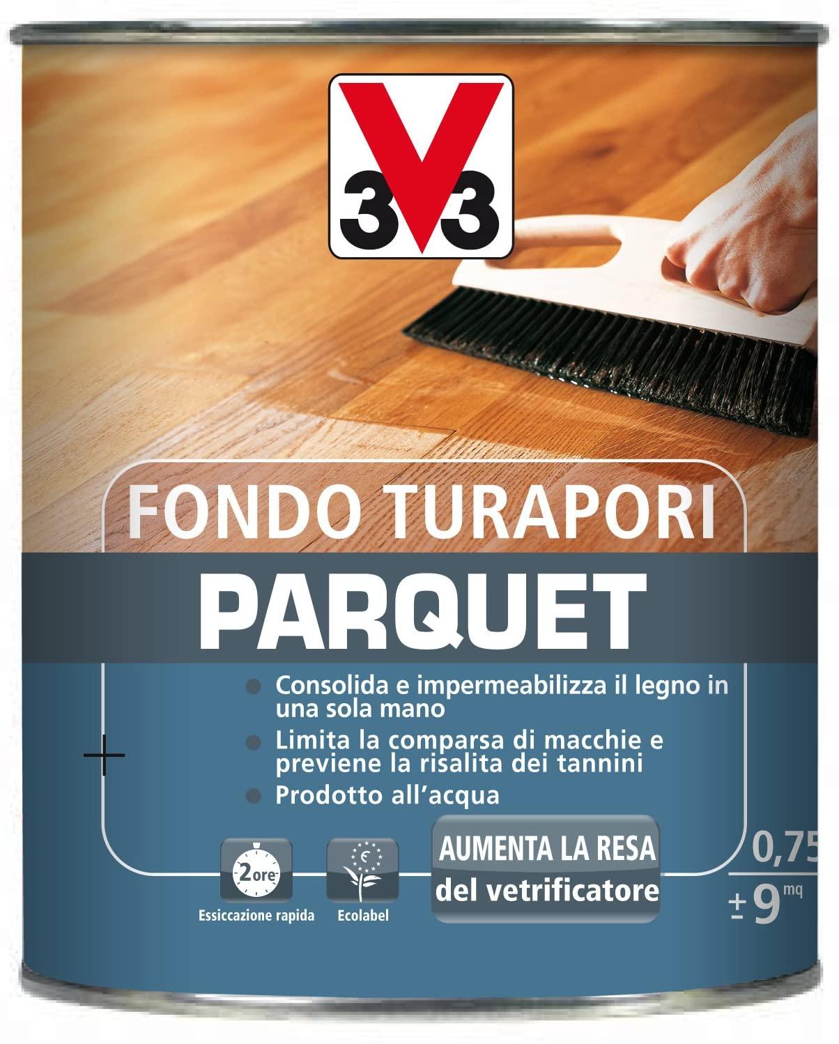 V33 Fondo Turapori Parquet H20 750ml
