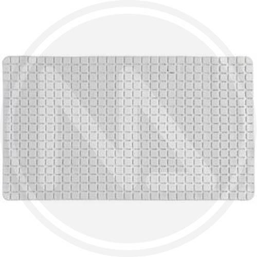 TAPPETO ANTISCIVOLO IN PVC BIANCO "MOSAICO Q" DIM 40 X 70