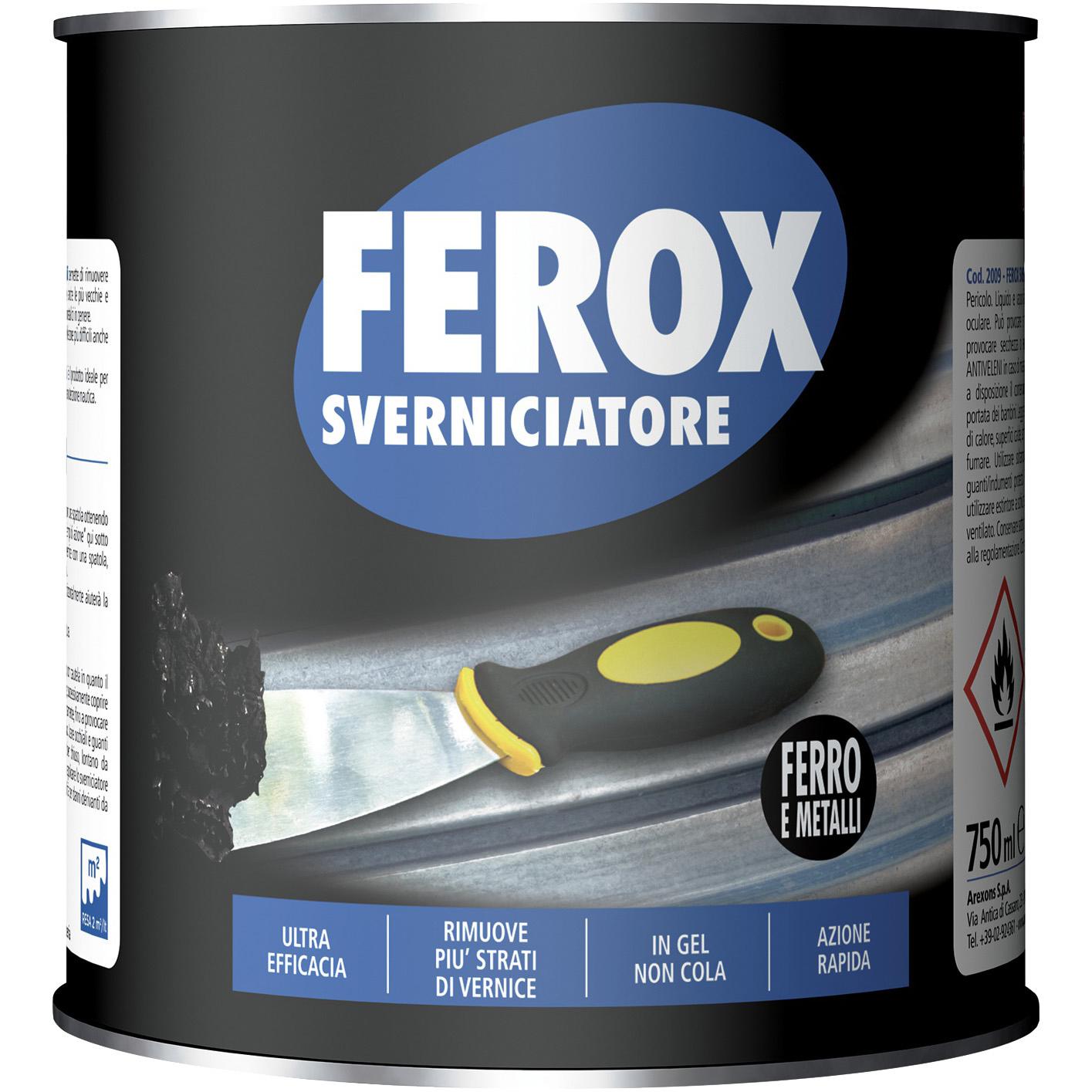 FEROX SVERNICIATORE FERRO E METAL ML.750