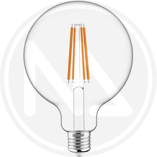 LAMPADA LED FILAMENTO "GLOBO" TRASPARENTE MAURER E27-11 W 2700°K CaldA 1521lumen