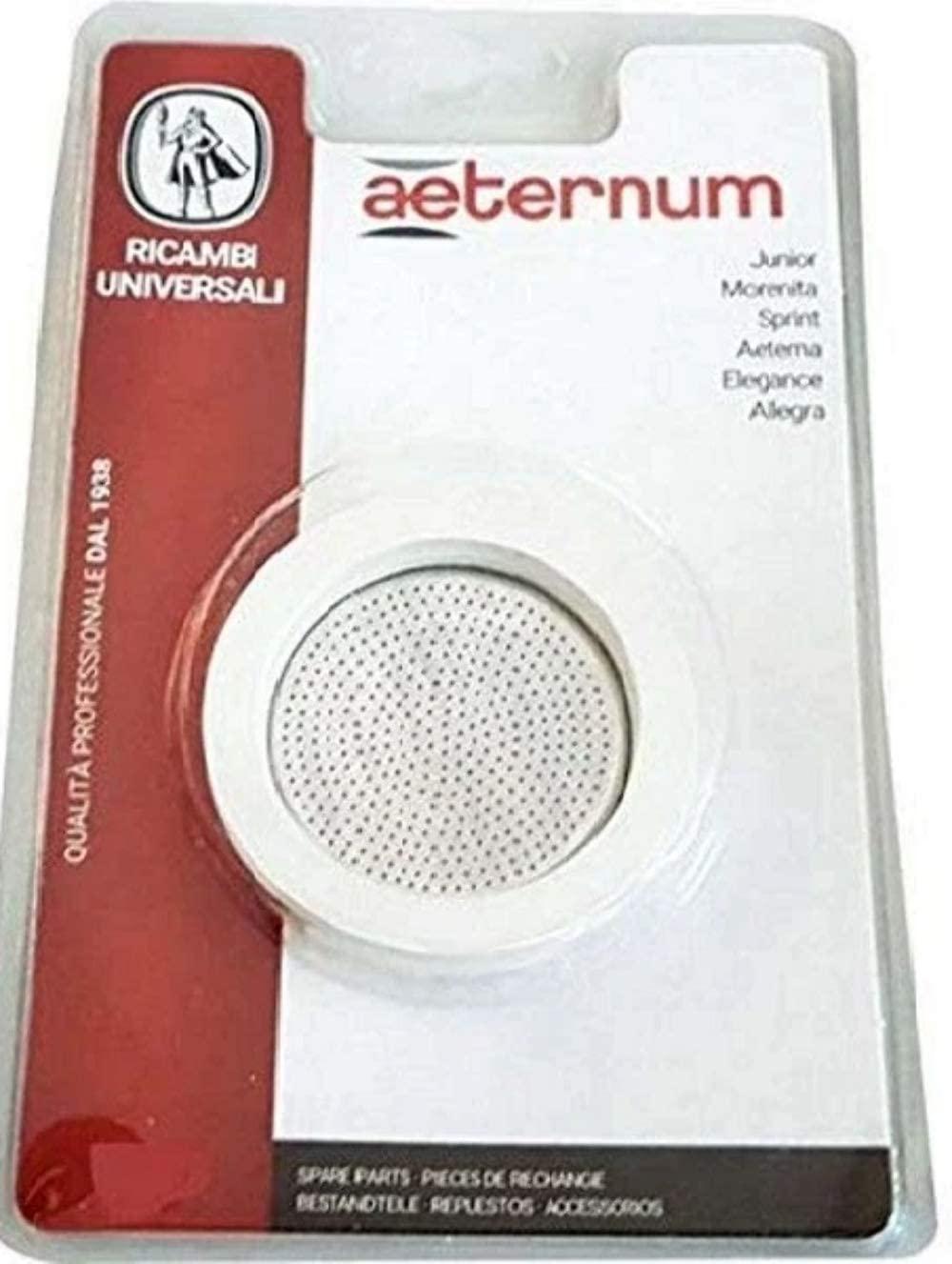 RICAMBI CAFFETTIERE BIALETTI 3 GUARN. + 1 PIASTRA BLISTER 1 TAZZA