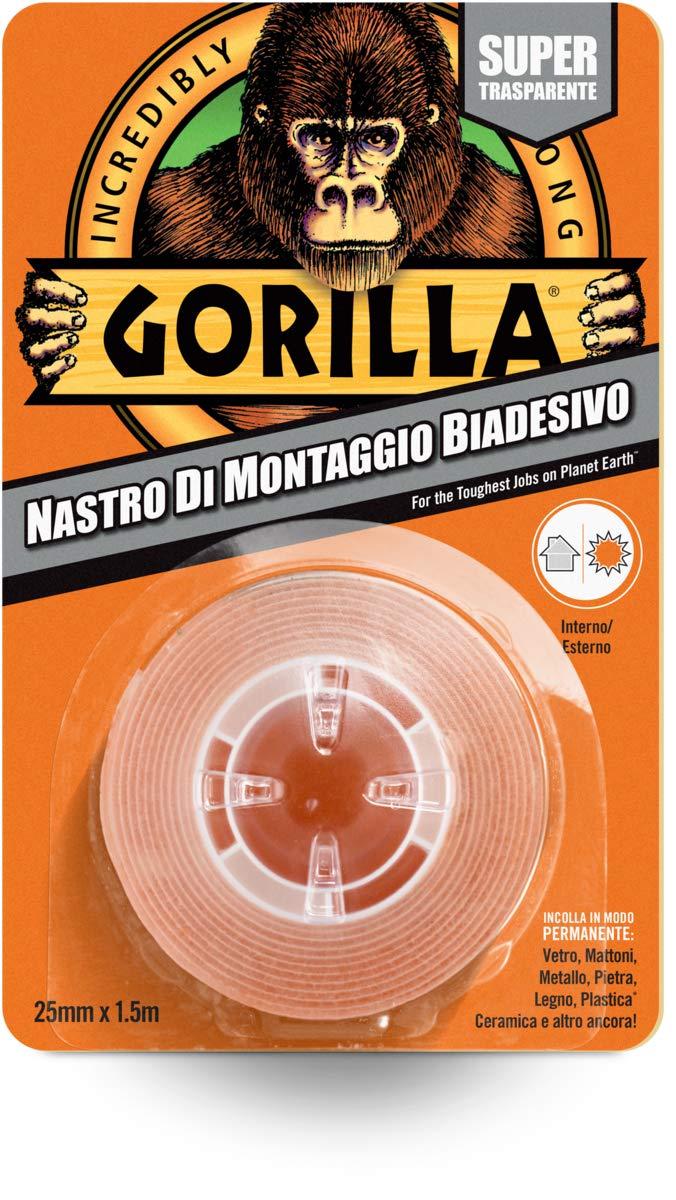 GORILLA NASTRO DI MONTAGGIO BIADES.25MM X 1,5 MT.