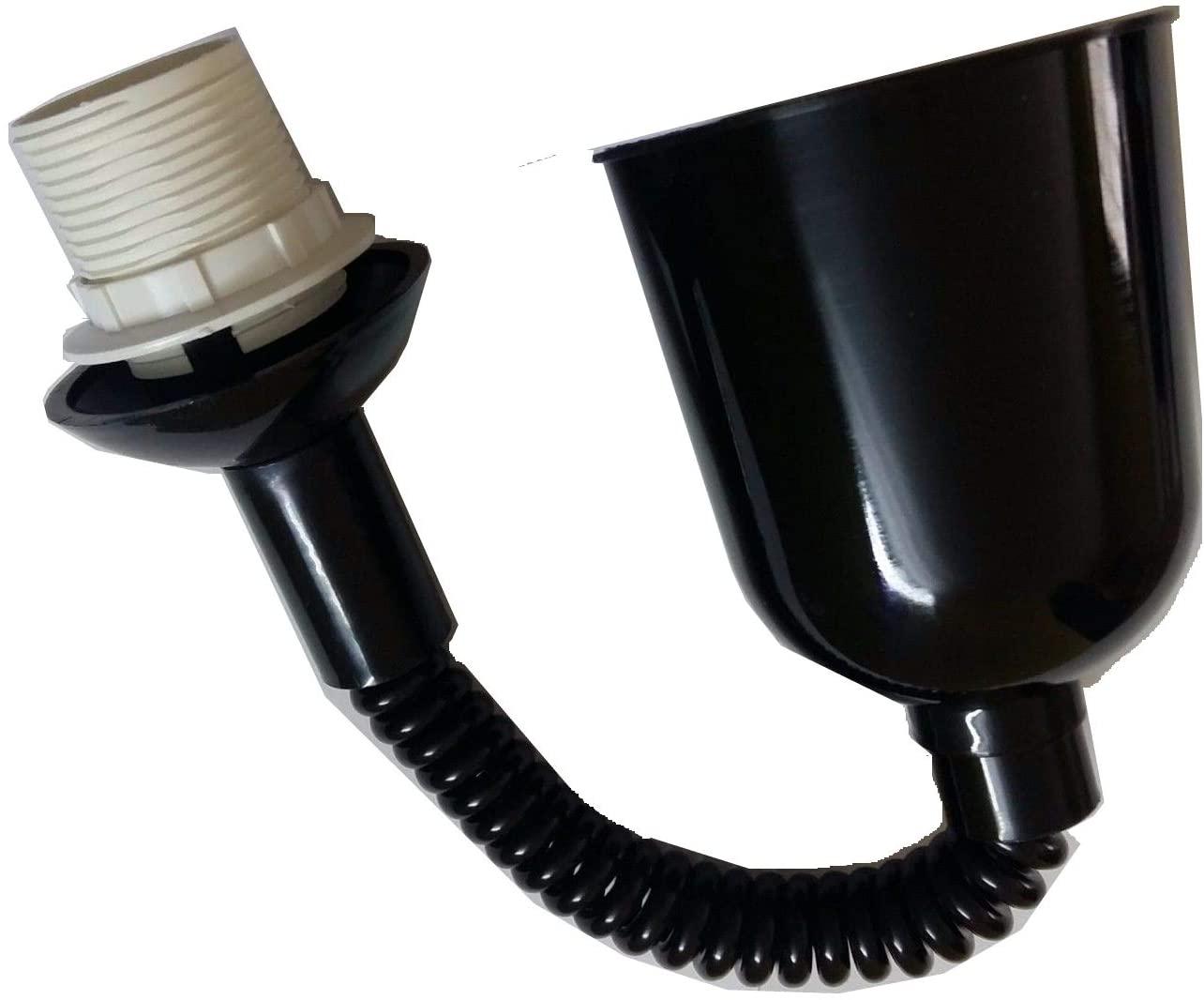 MECCANISMO SALISCENDI C/PORTALAMPADA E27 NERO