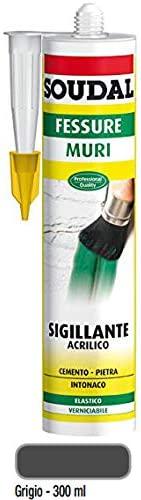 SIGILLANTE ACRILICO FESSURE MURI GRIGIO ML. 300
