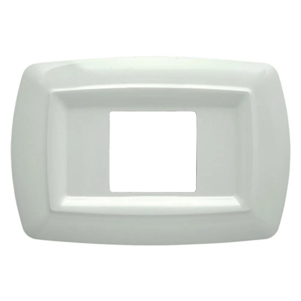 PLACCA UNEL CENTRATA BIANCA IN ABS TONDO 2599/WH