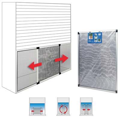 ZANZARIERA FINESTRA ESTENSIBILE TELESIO IRS CM. 50X40