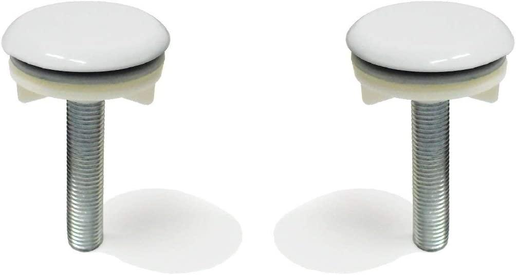 TAPPO COPRIFORO PER LAVELLO OTTONE BIANCO MM 50 CF. 2 PZ